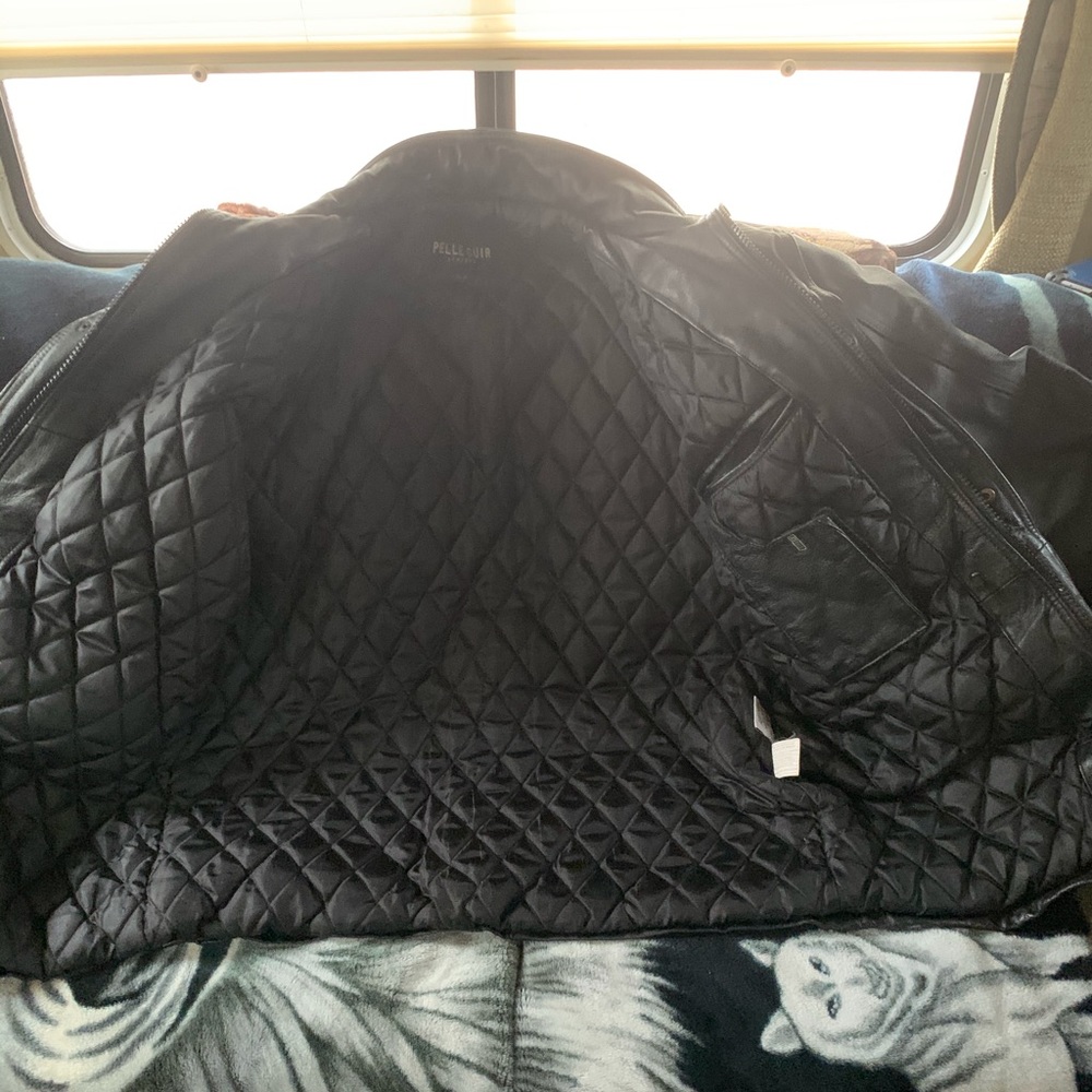 Leather jacket genuine leather